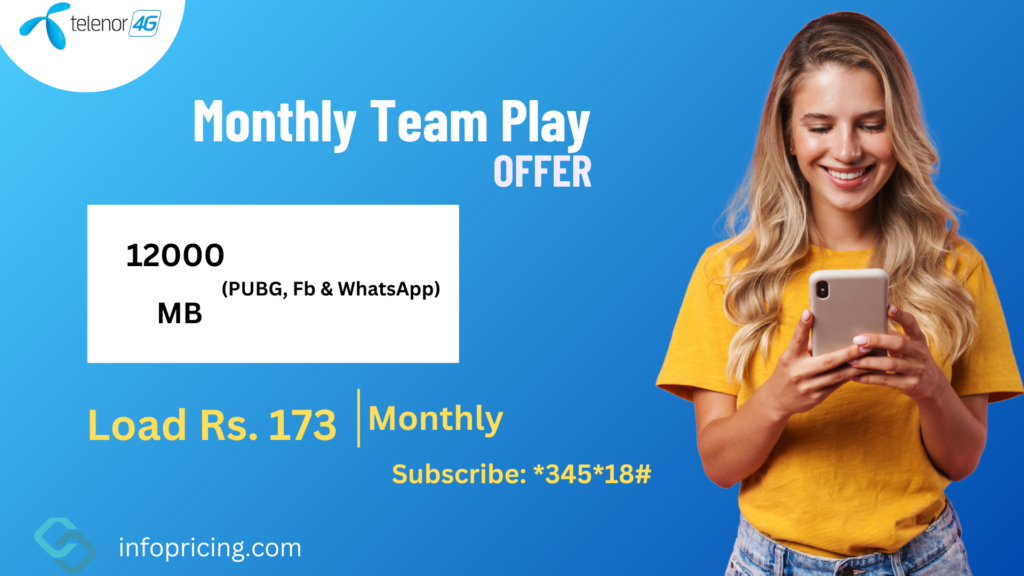 Monthly Team Play Offer