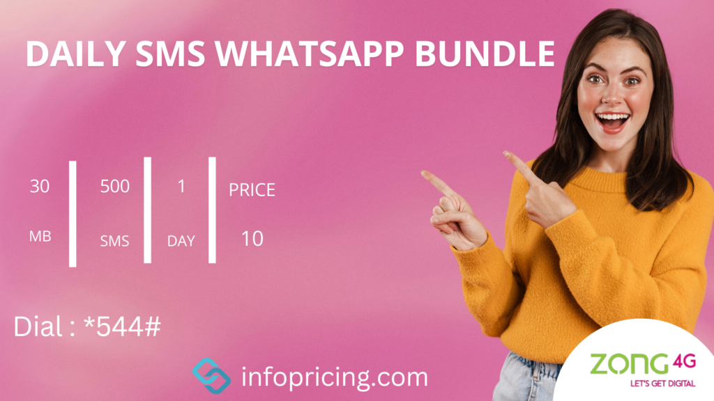 Zong Daily SMS WhatsApp Bundle