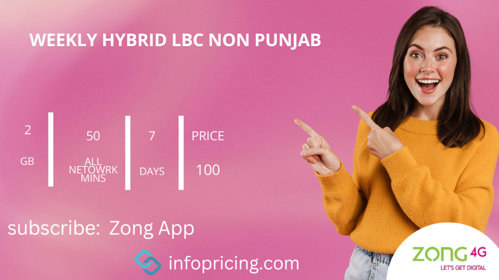 Zong Weekly Hybrid LBC Non Punjab